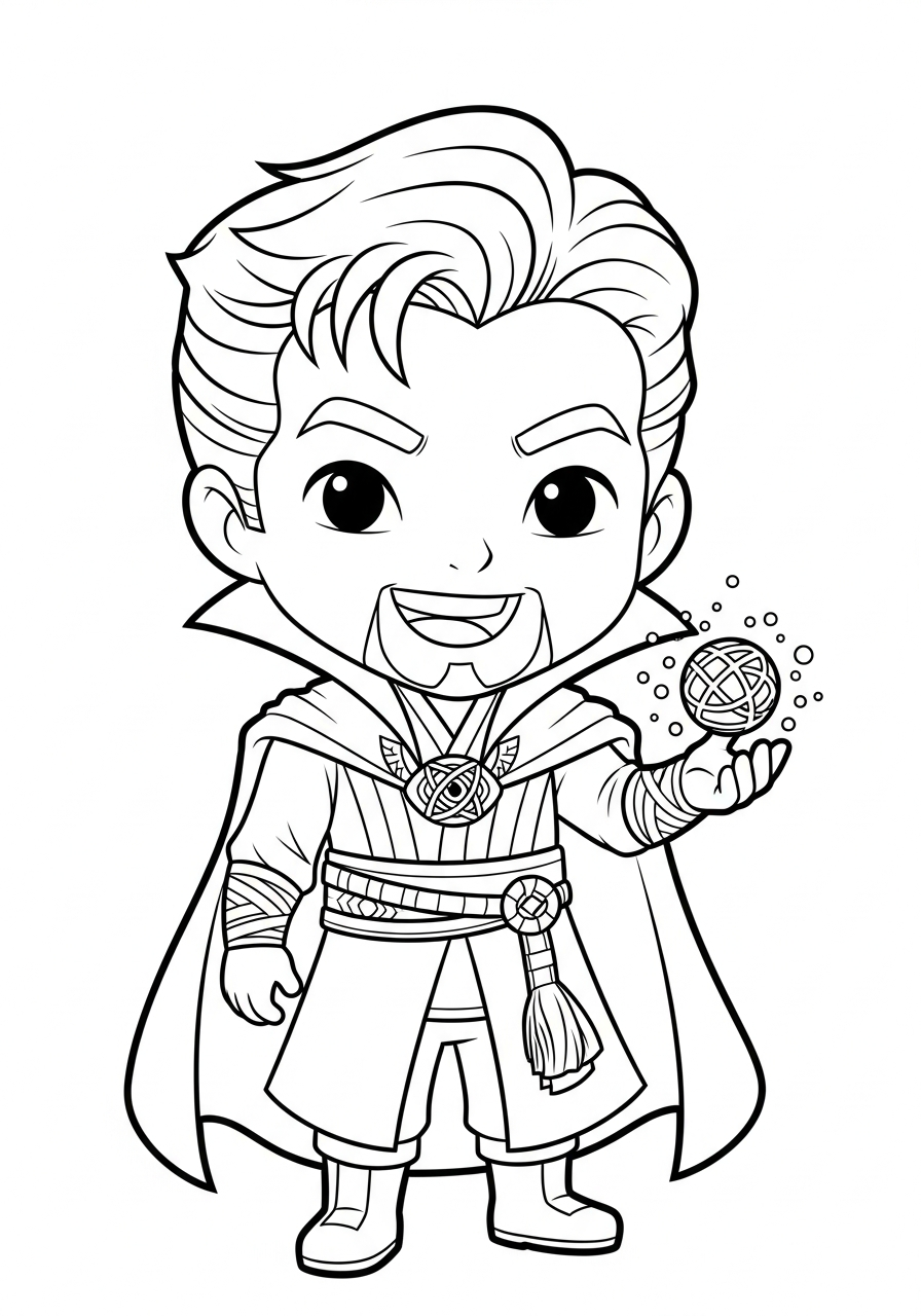 Doctor Strange disegni da colorare per bambini maschi