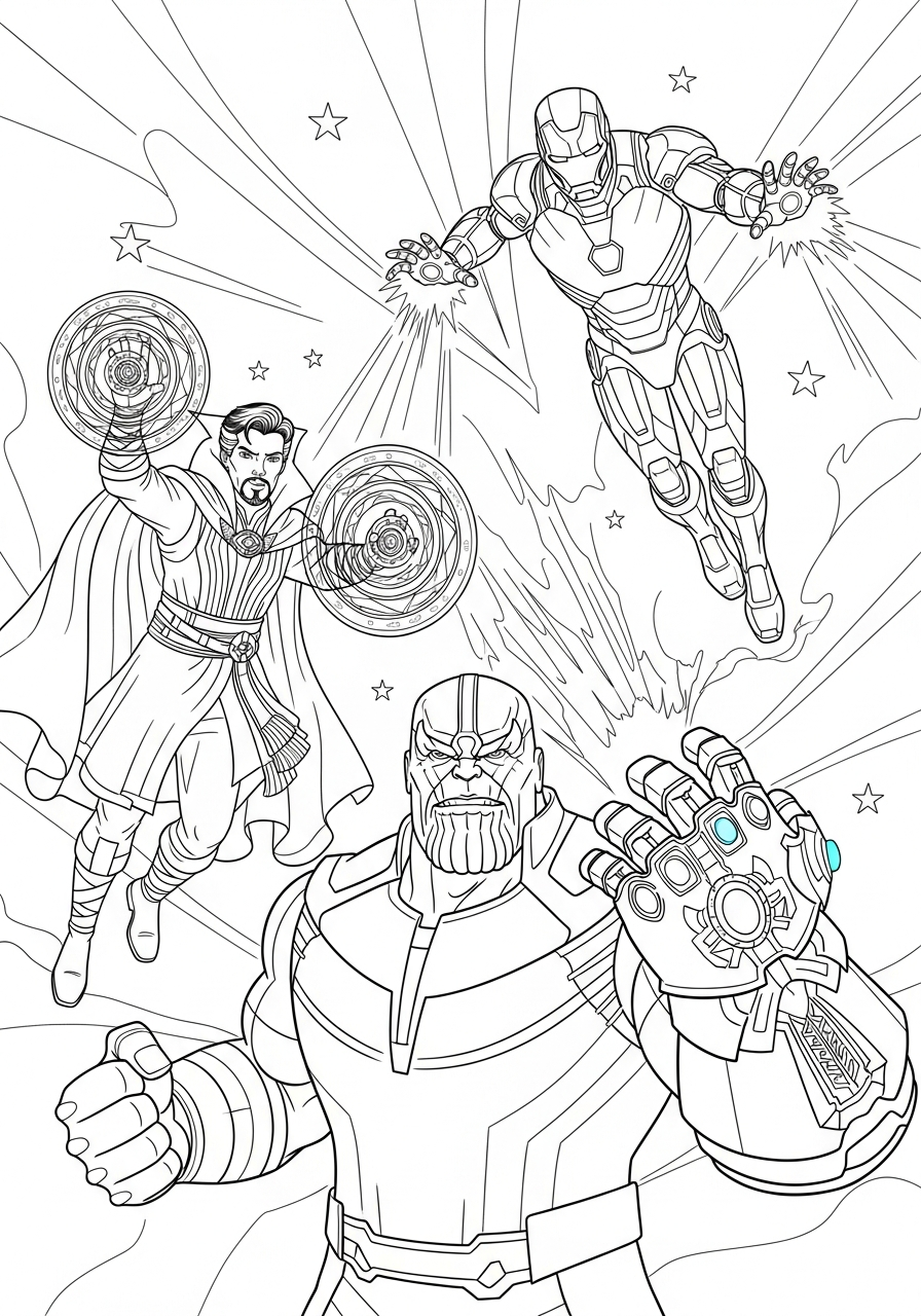 Doctor Strange da stampare e colorare per bambini