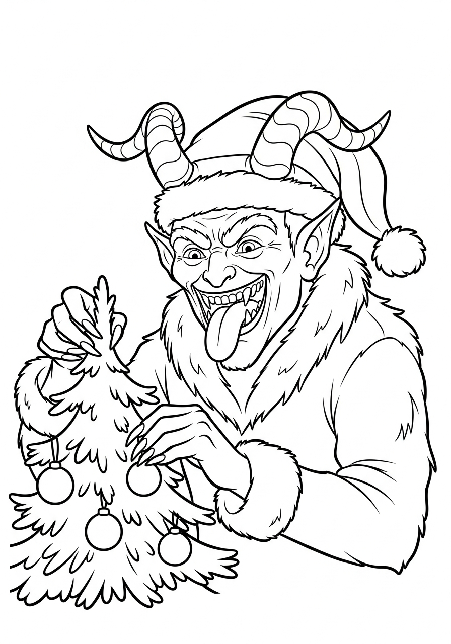 pdf stampare Krampus da colorare