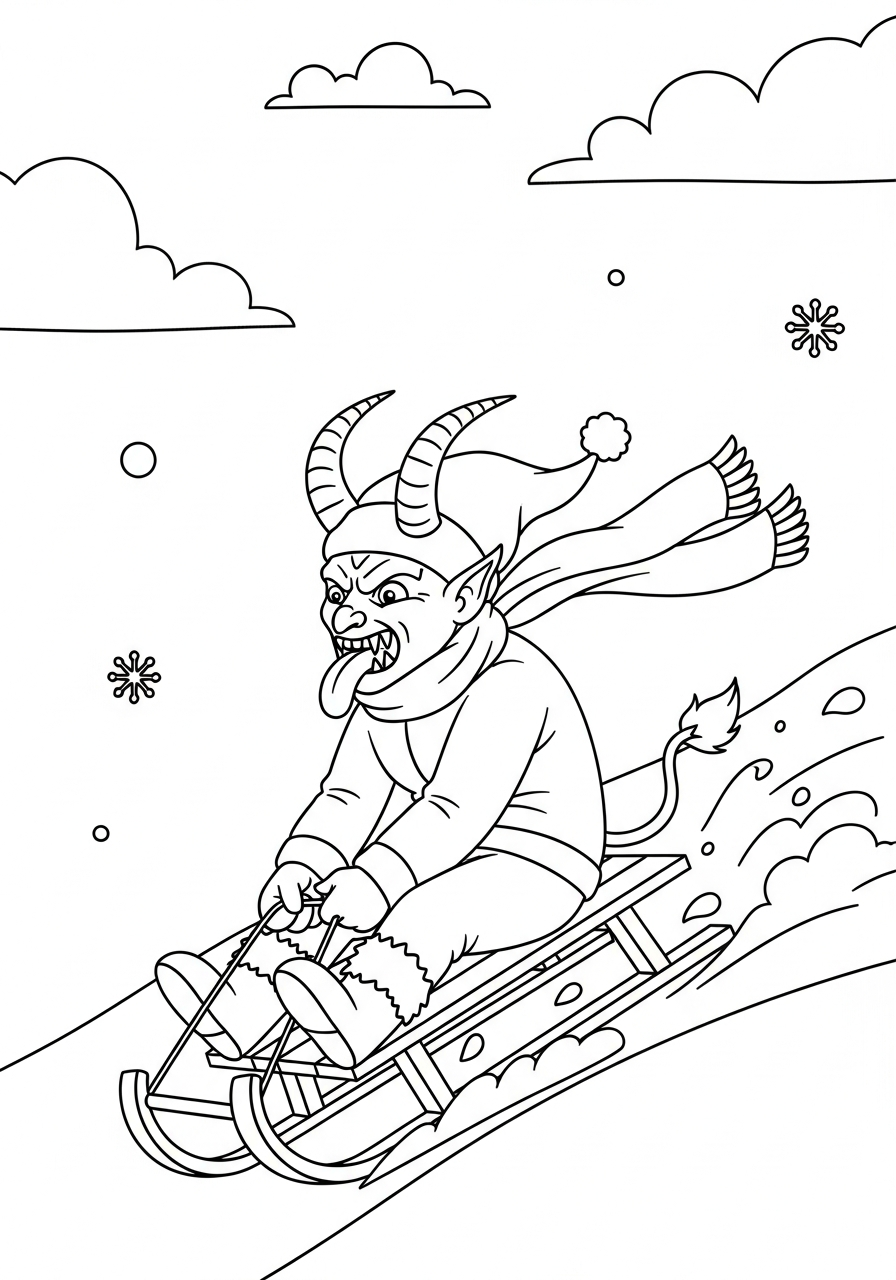 disegni da colorare Krampus