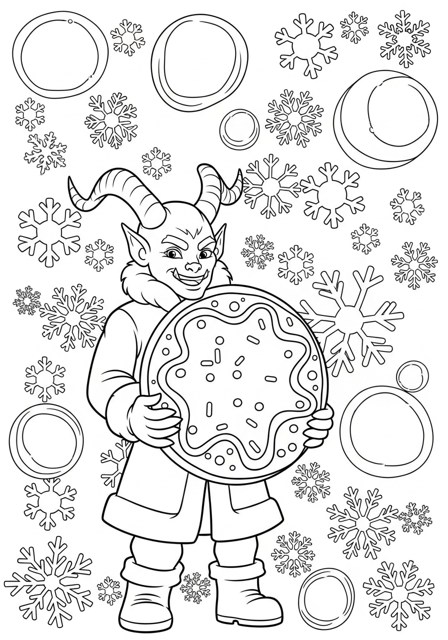 immagini di Krampus da colorare per bambini