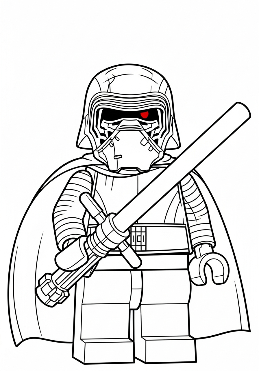 disegno Kylo Ren da colorare per bambini