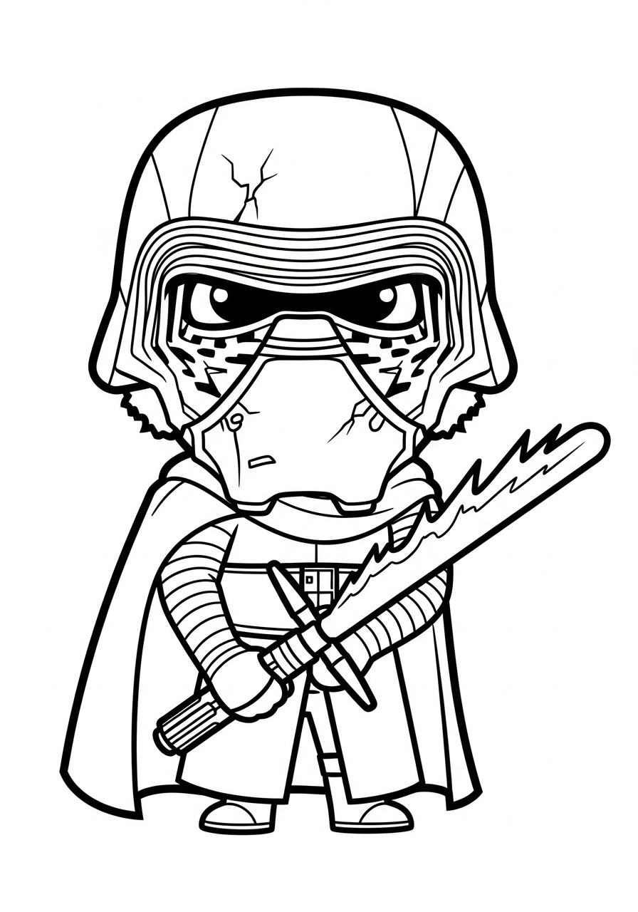 Kylo Ren da colorare