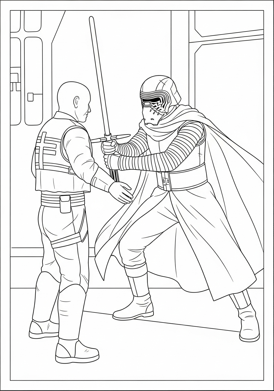 disegni da colorare Kylo Ren pdf