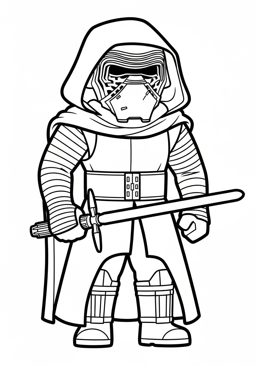 disegni Kylo Ren da colorare pdf