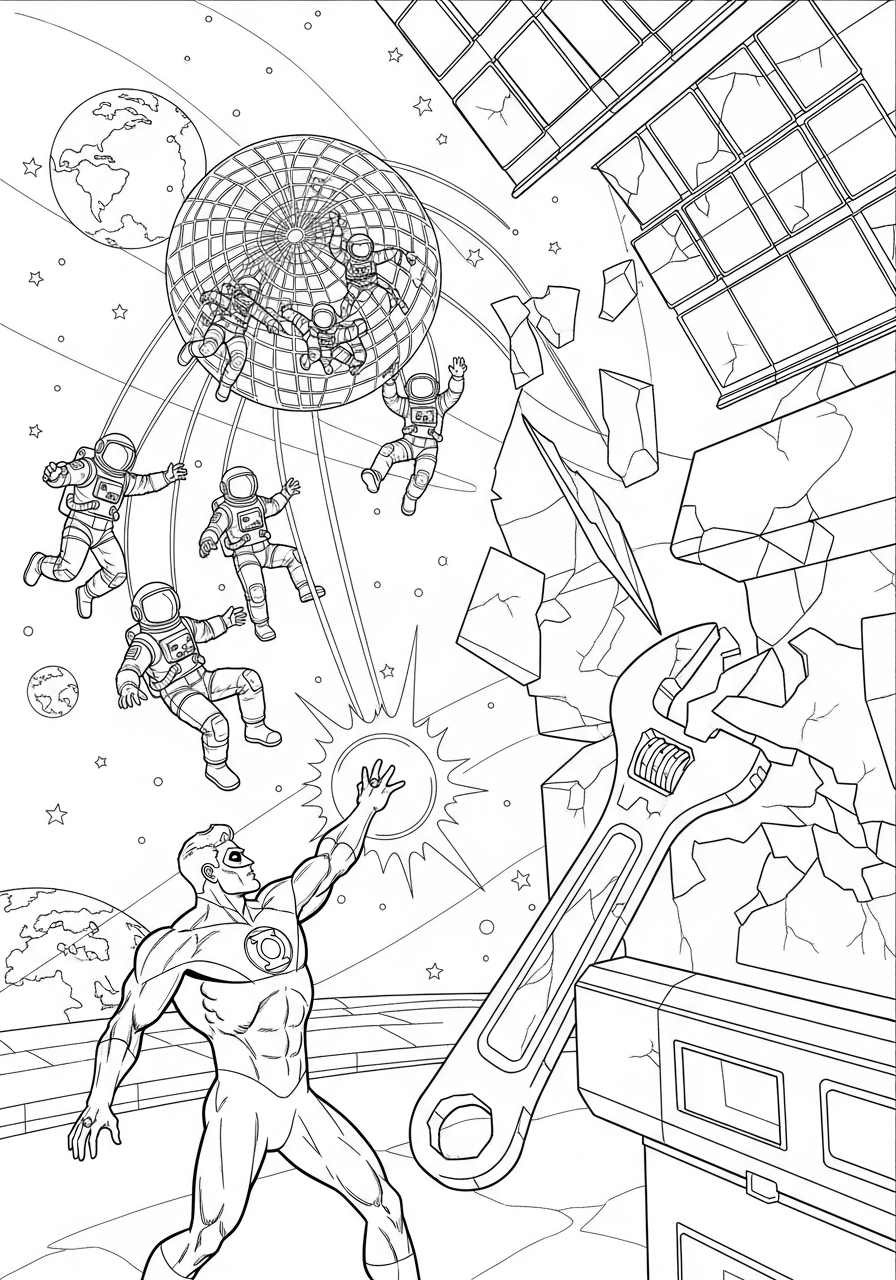 Lanterna Verde 6 Lanterna Verde da colorare bambini