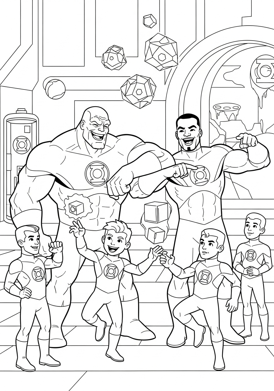 Lanterna Verde 2 disegni da colorare Lanterna Verde pdf