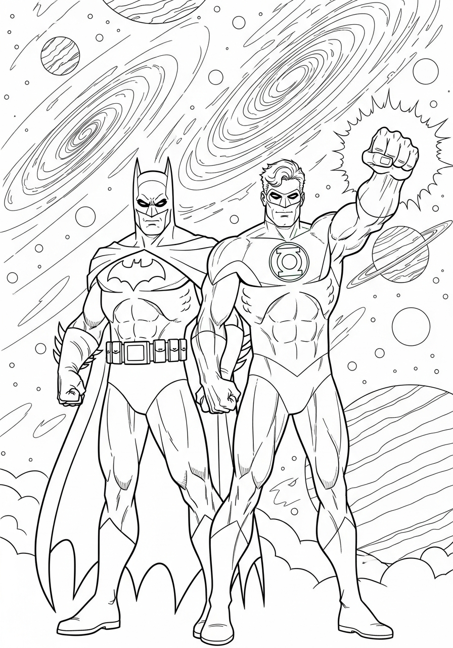 Lanterna Verde 11 Lanterna Verde da colorare pdf