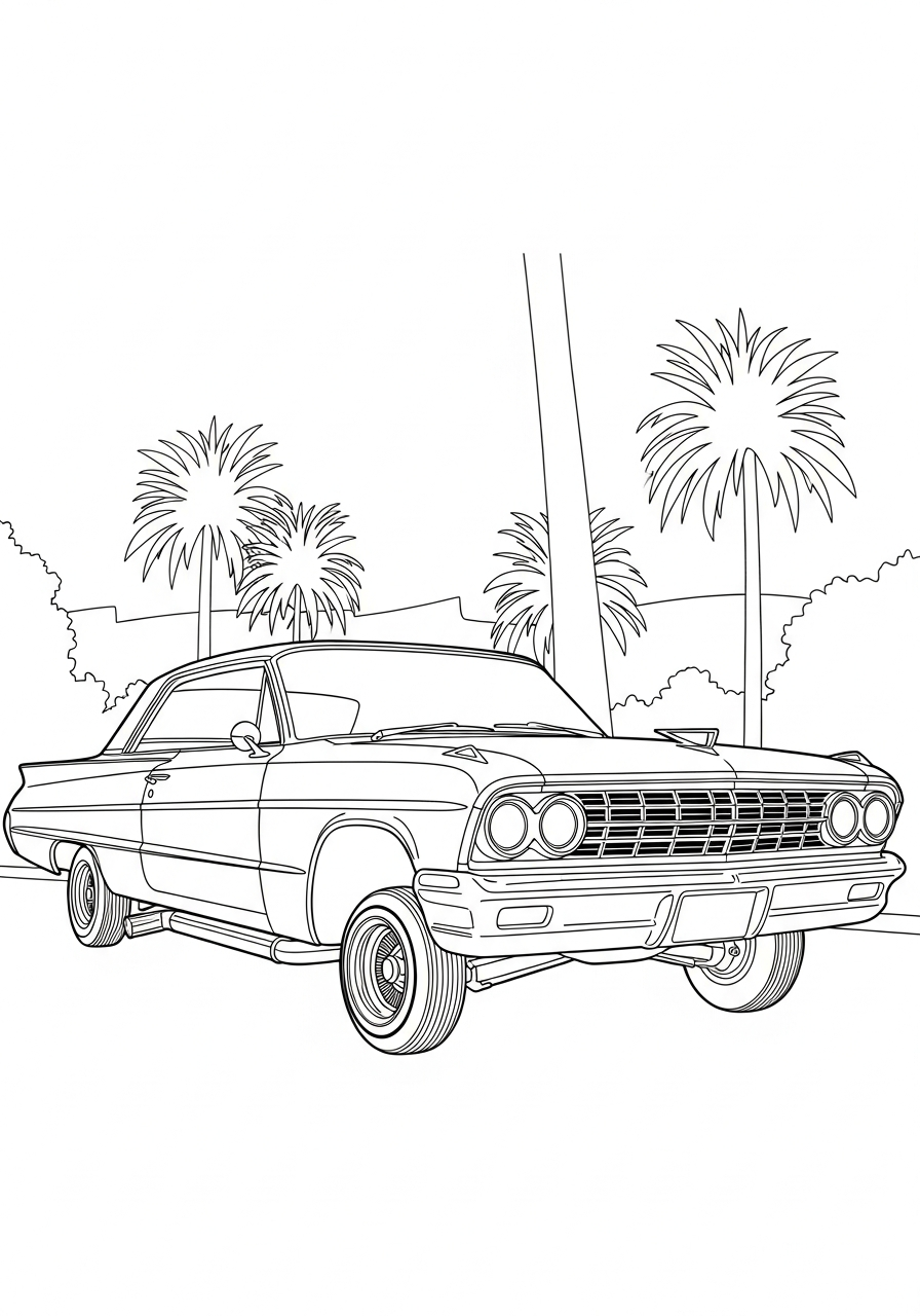 Lowrider 2 immagine Lowrider da colorare