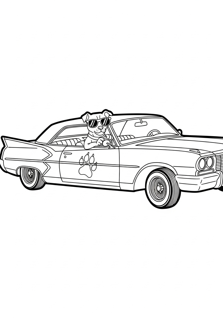 Lowrider 14 disegni da colorare per bambini pdf Lowrider