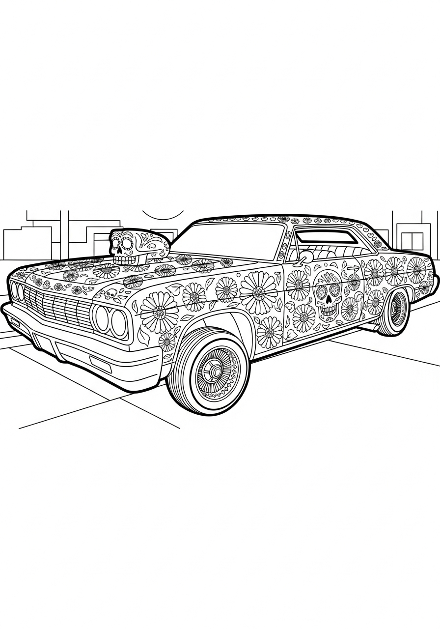 Lowrider 17 Lowrider disegno da colorare