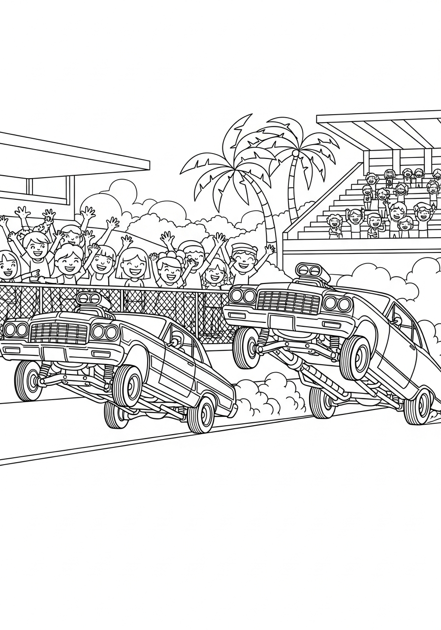 Lowrider 19 disegni da stampare e colorare Lowrider