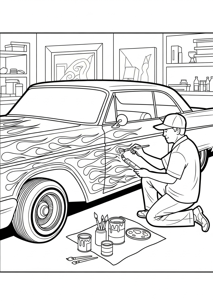 Lowrider 22 disegno di Lowrider da stampare e colorare