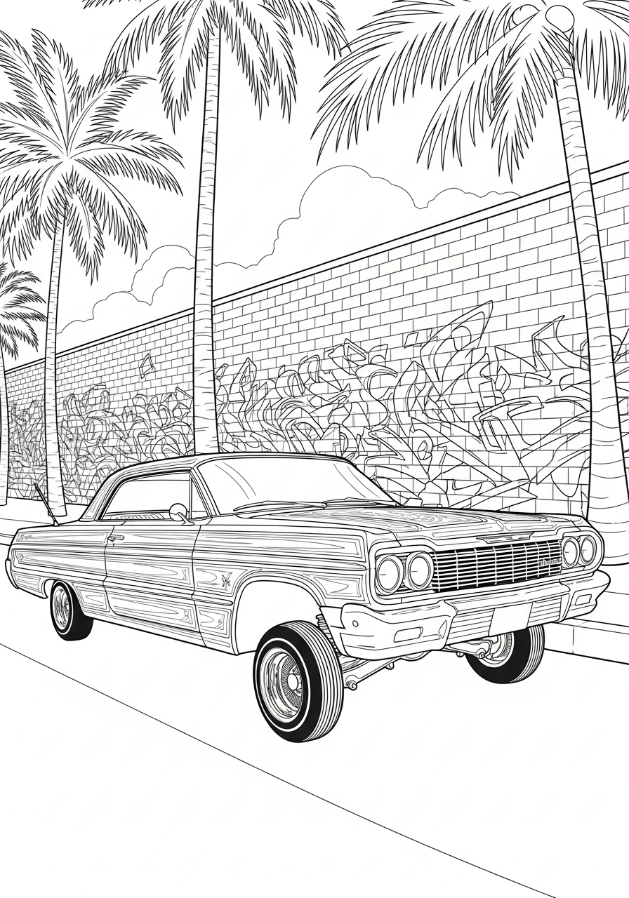 Lowrider 4 disegni da colorare Lowrider pdf