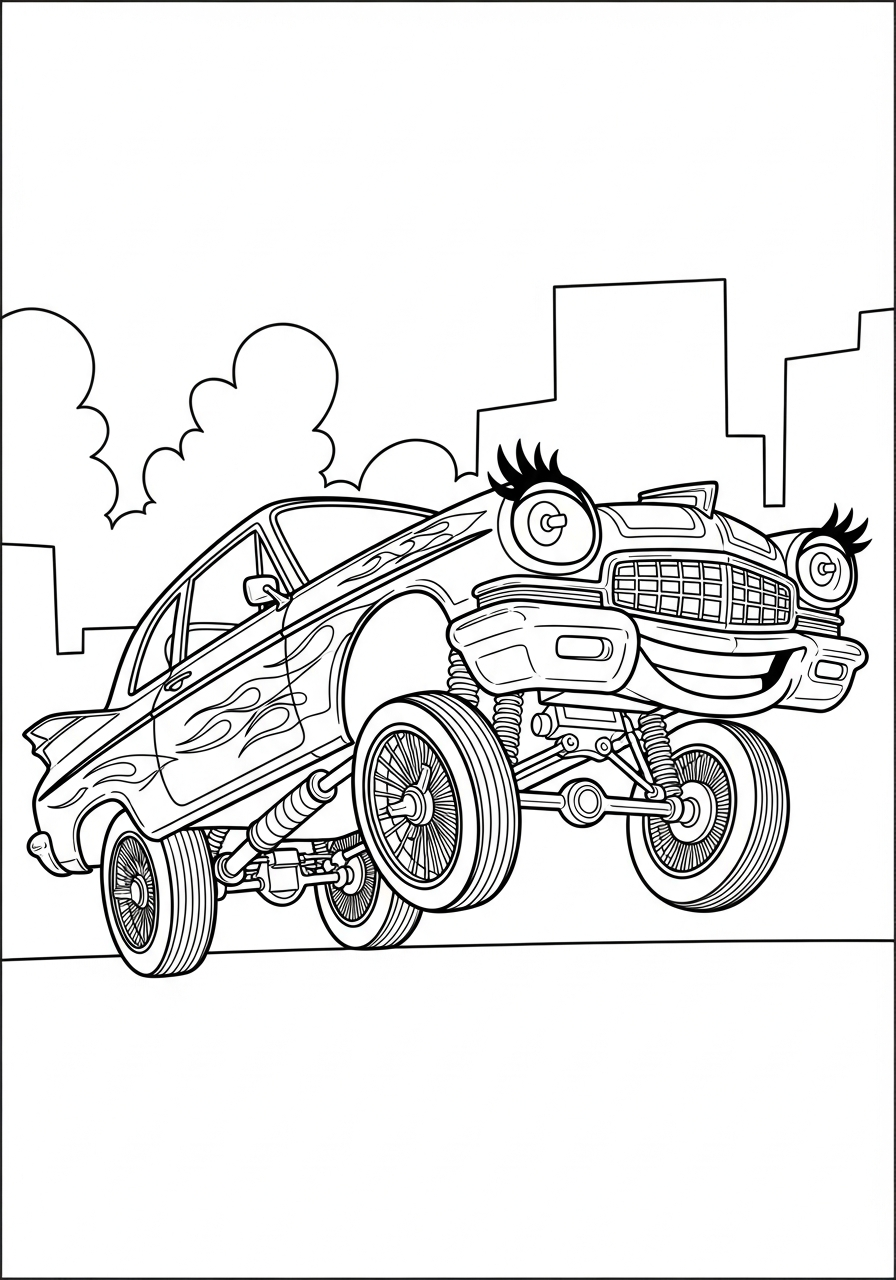 Lowrider 8 Lowrider da colorare