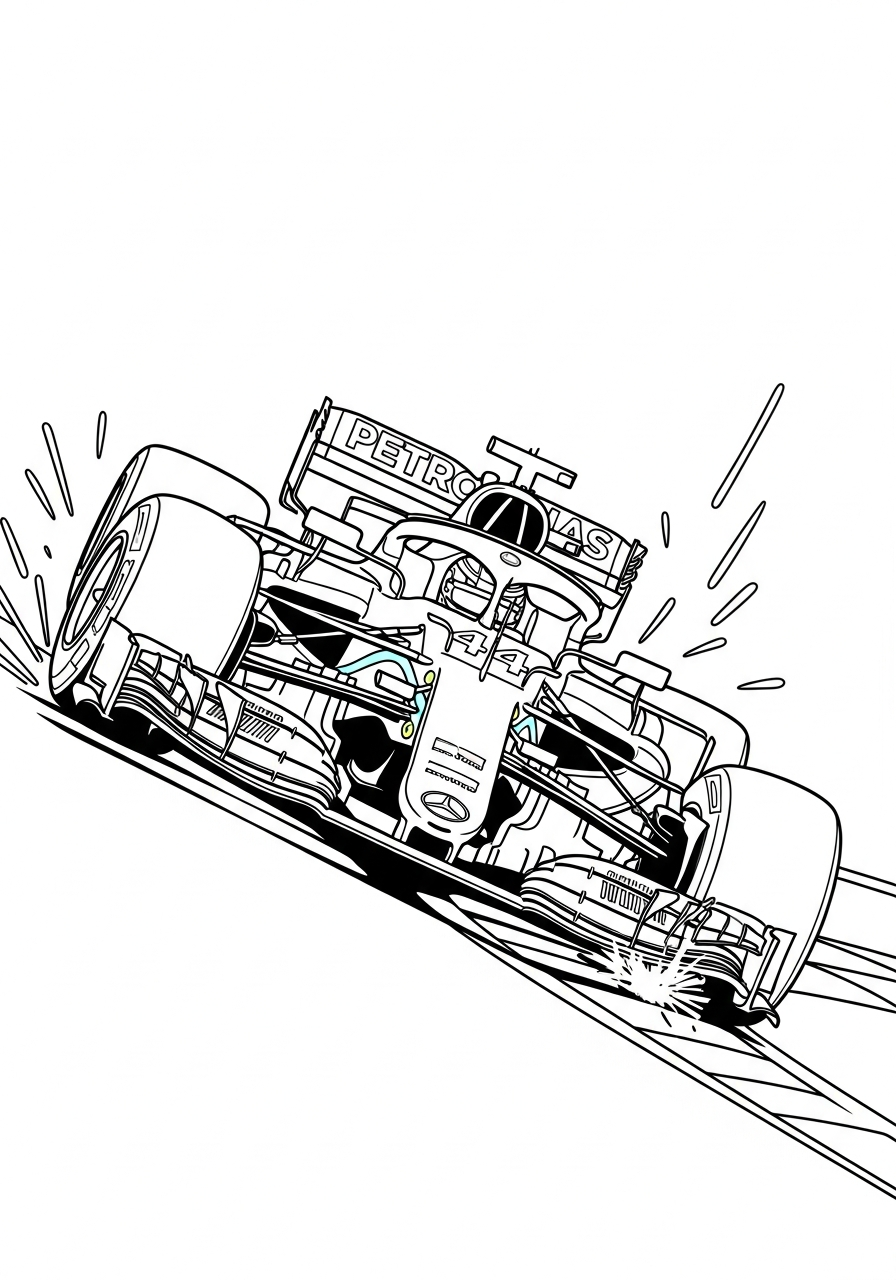 Mercedes 13 Mercedes da colorare facile