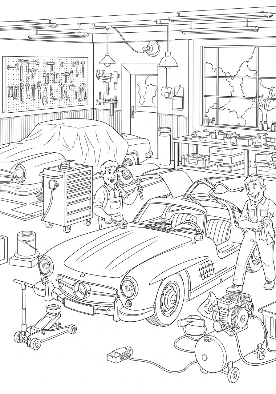 Mercedes 9 disegno Mercedes da colorare per bambini