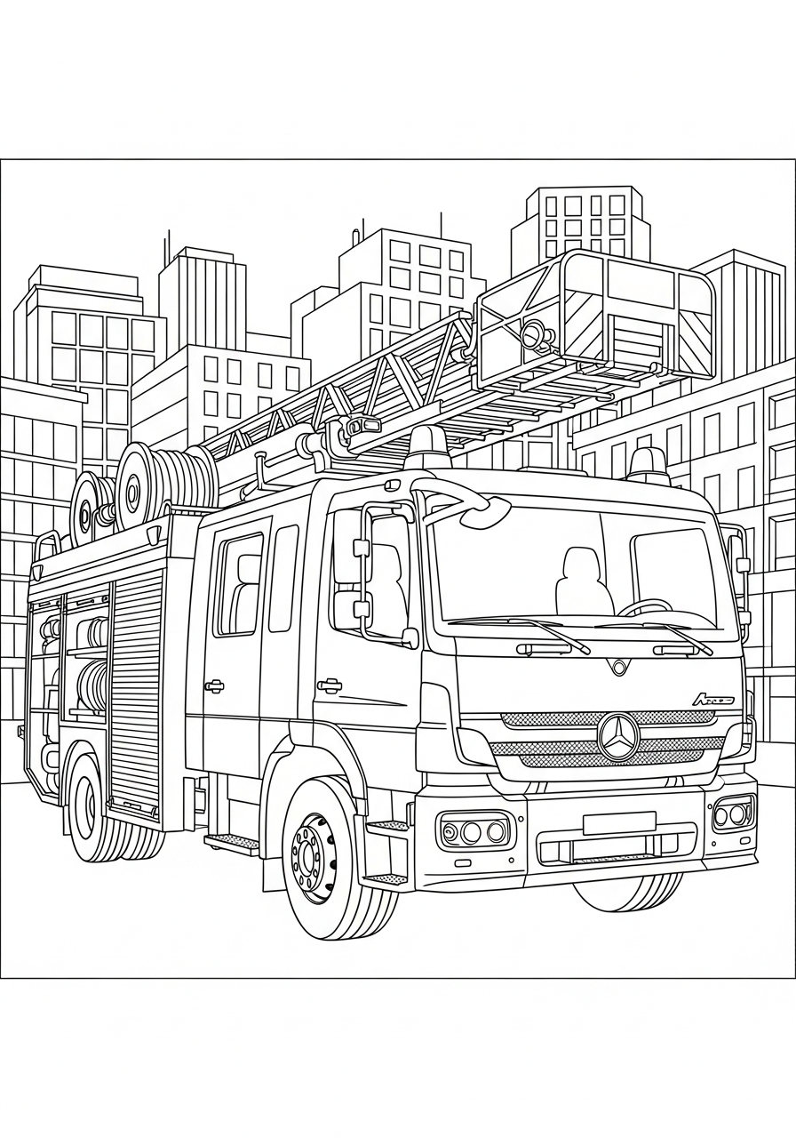 Mercedes 7 da colorare Mercedes disegno facile bambini