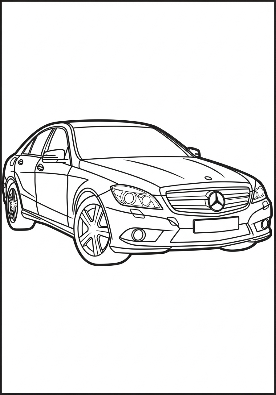 Mercedes 21 disegni di Mercedes da colorare e stampare gratis