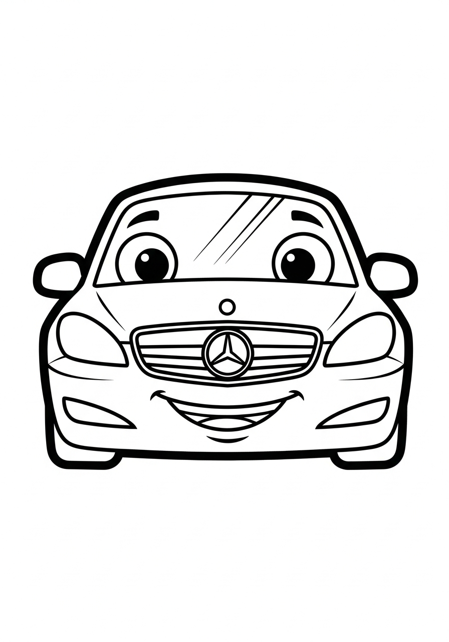 Mercedes 2 Mercedes da colorare