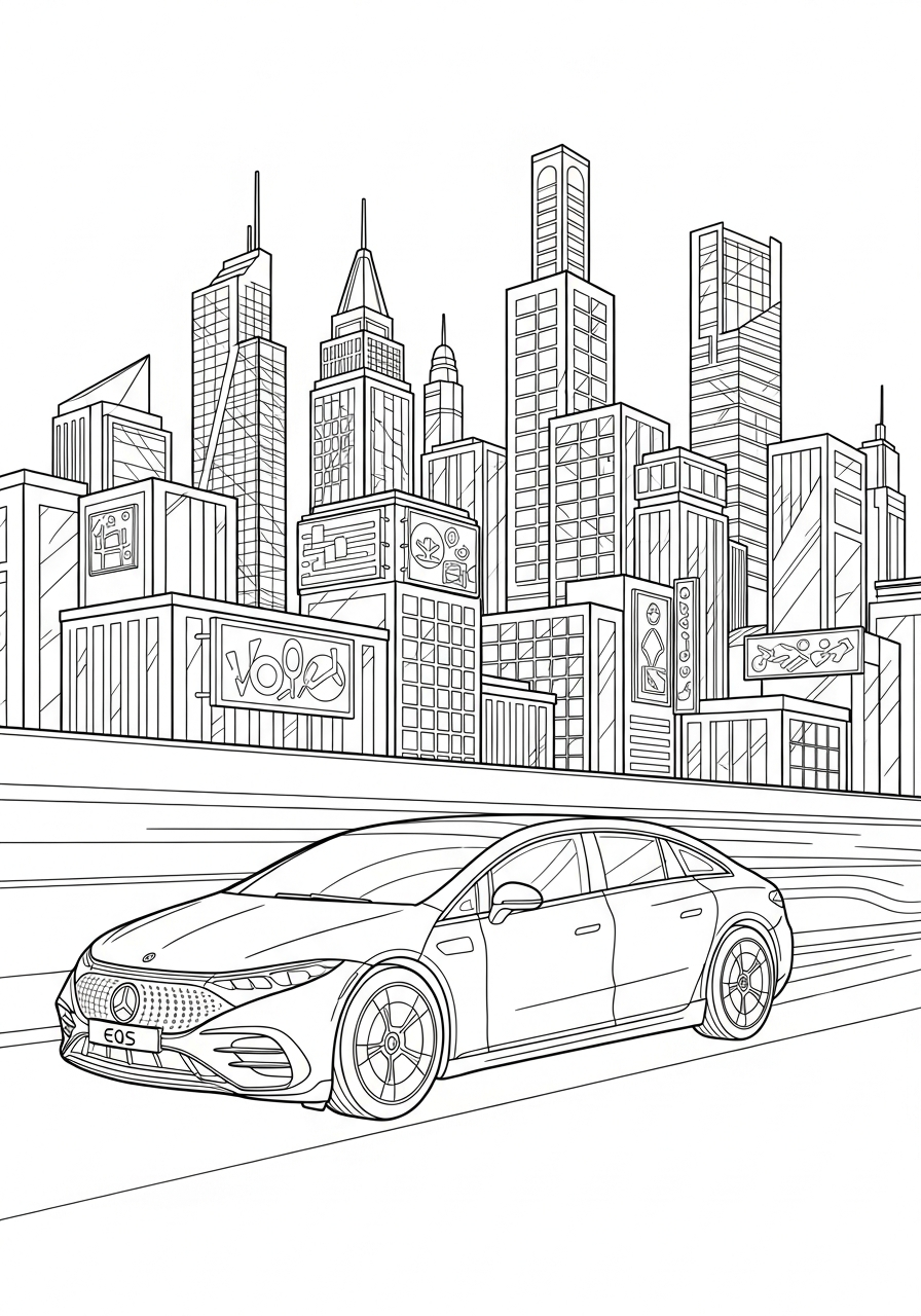 Mercedes 16 pdf stampare Mercedes da colorare