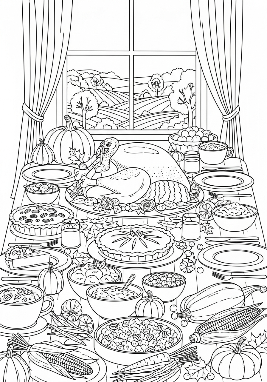 Tacchino 4 Tacchino da colorare