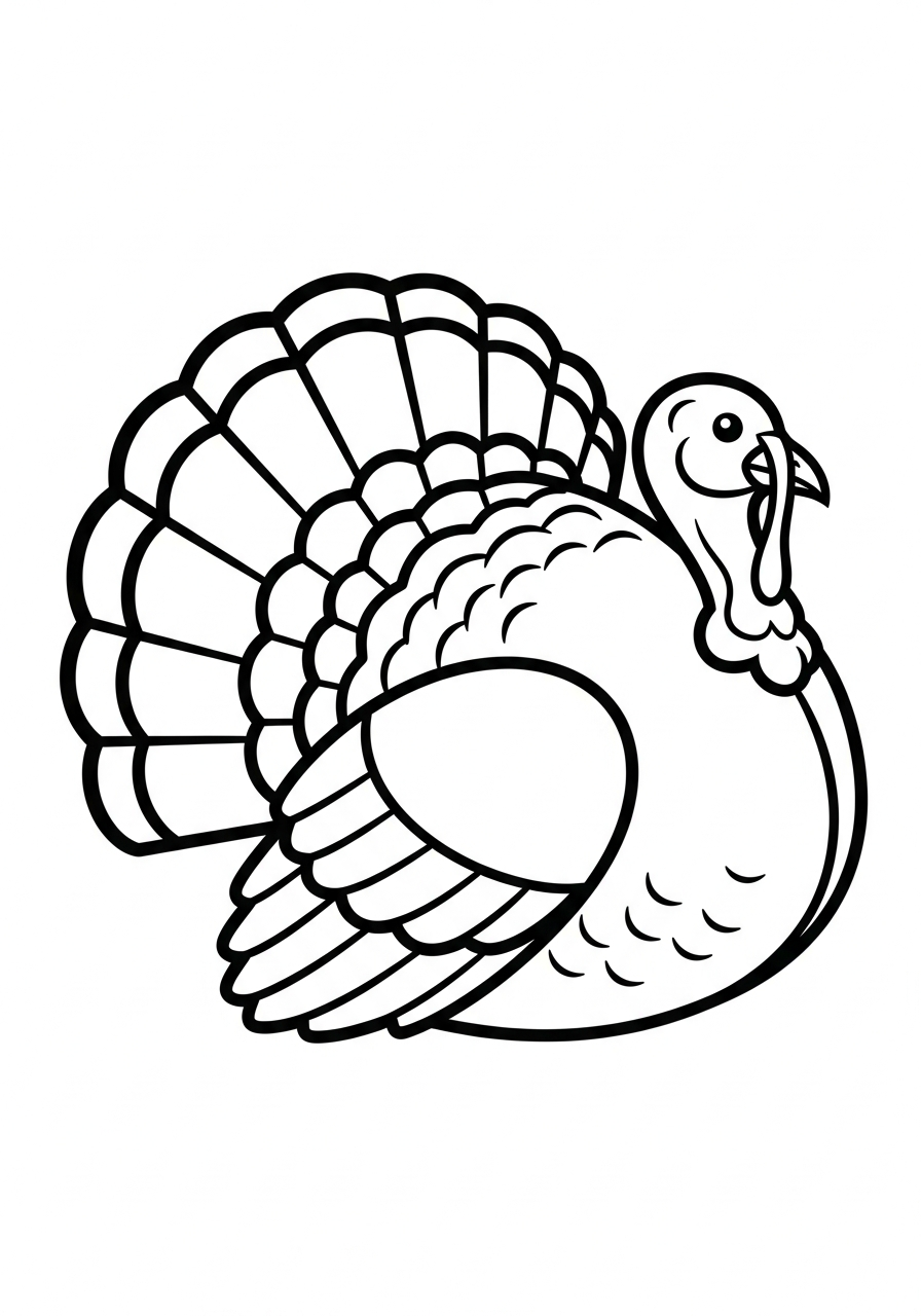 Tacchino 20 disegni da colorare Tacchino pdf 1