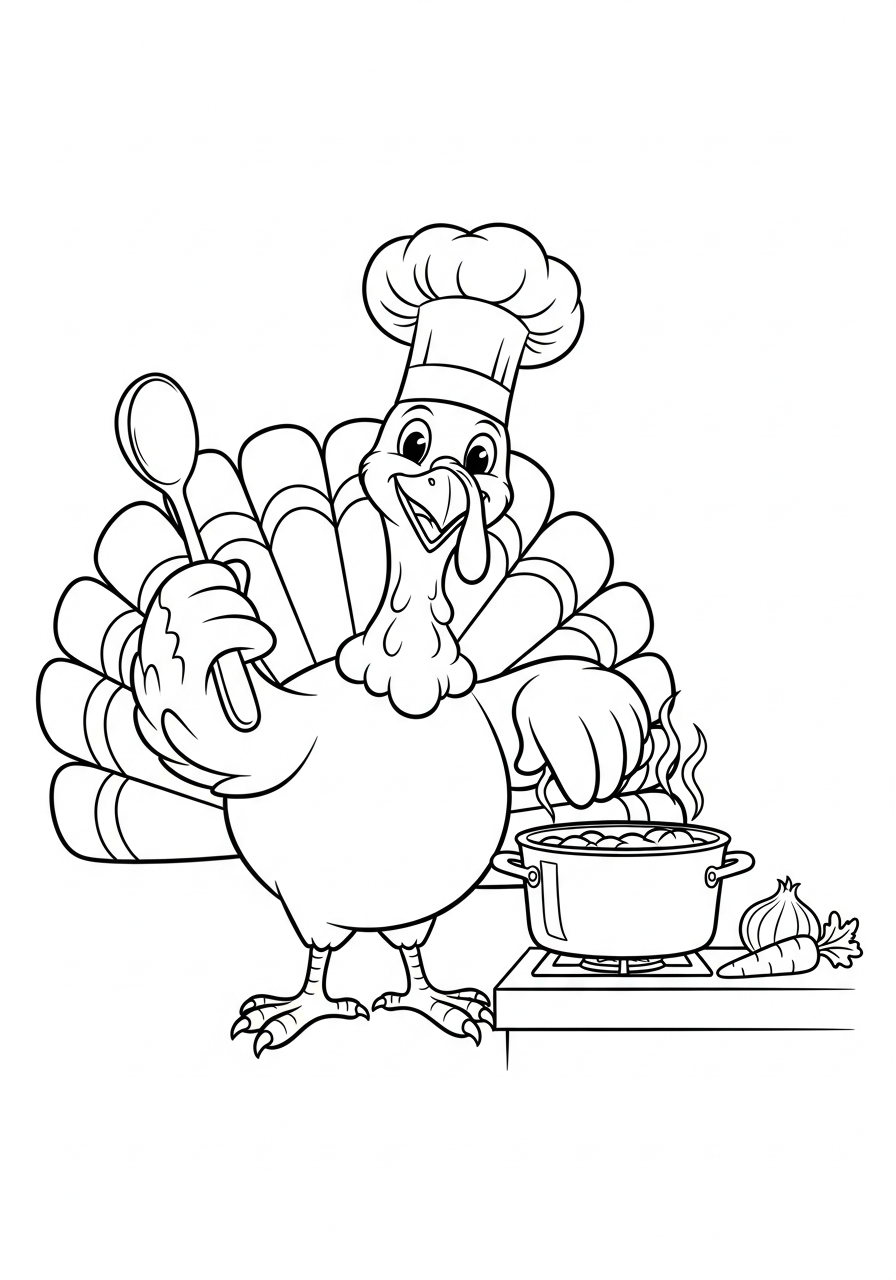 Tacchino 14 disegni da colorare Tacchino pdf