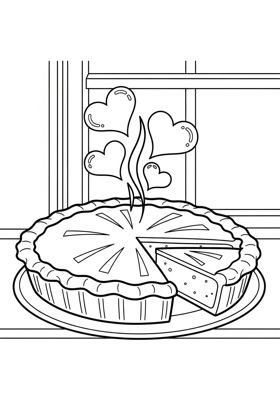 Torta di zucca da colorare e stampare a4