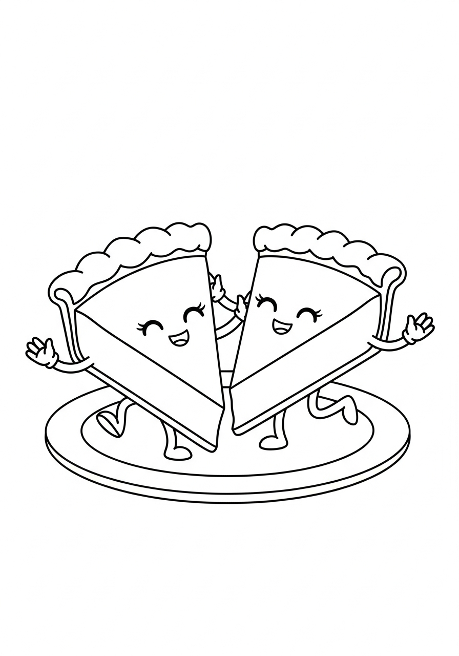 immagini Torta di zucca da colorare e stampare