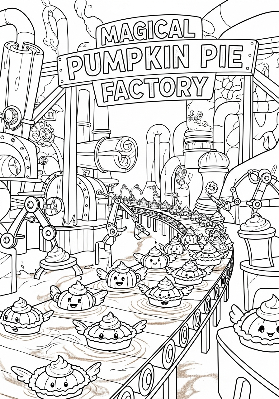 Torta di zucca da stampare e colorare gratis