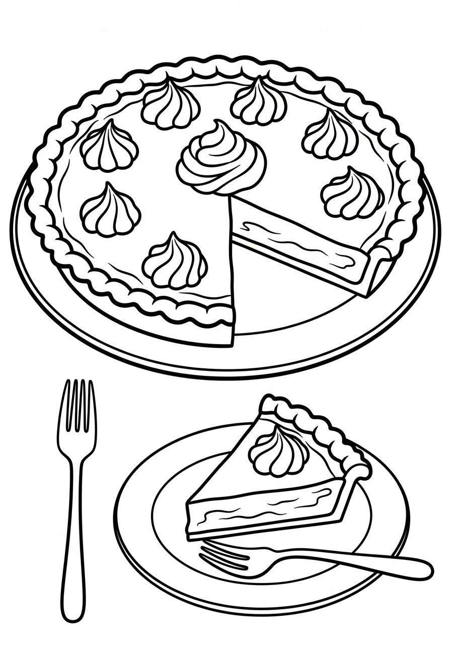 Torta di zucca da colorare pdf