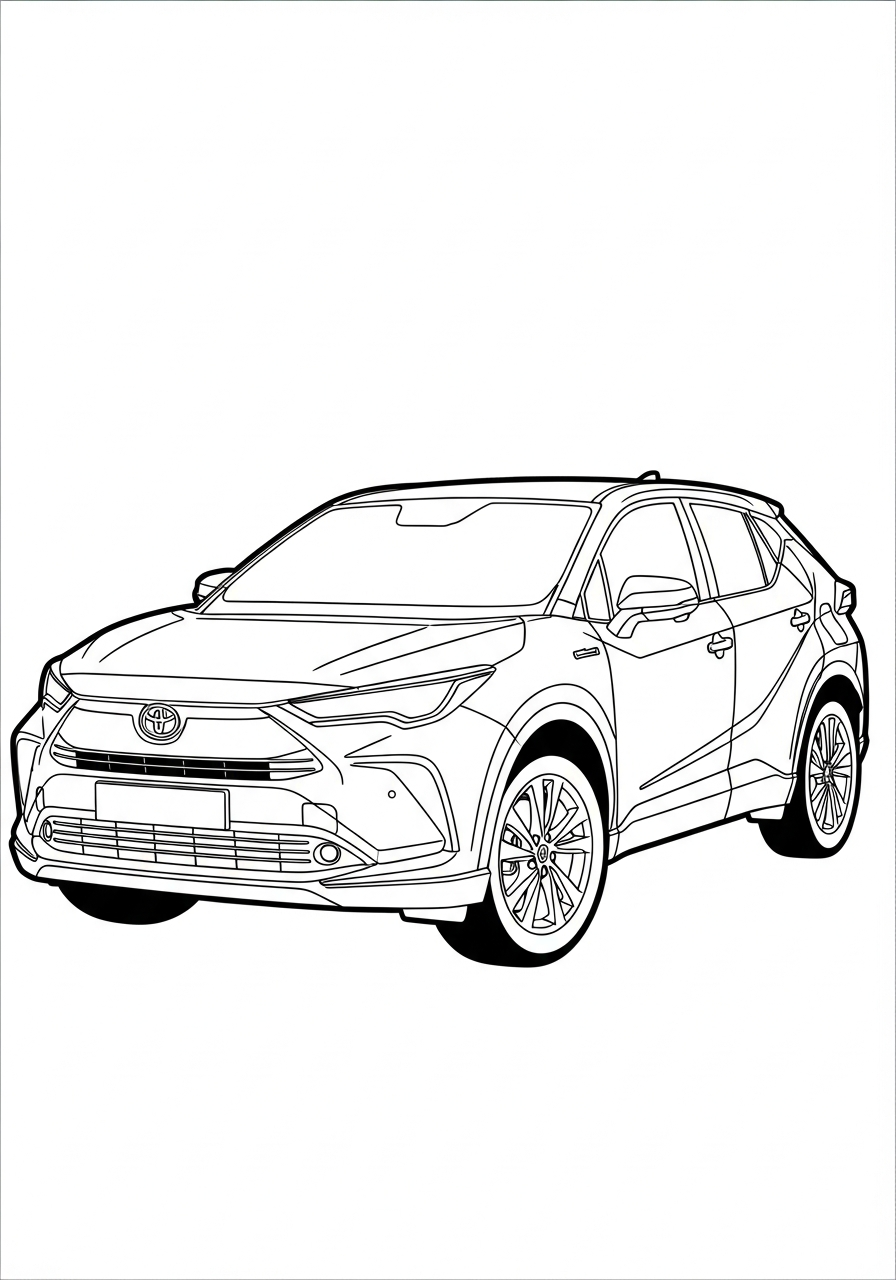 Toyota 22 disegni Toyota da colorare per bambini