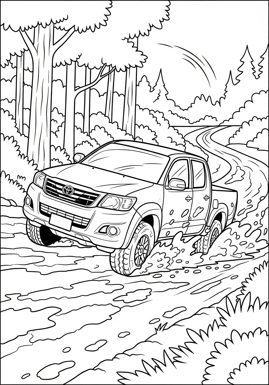 Toyota 17 foto Toyota da colorare