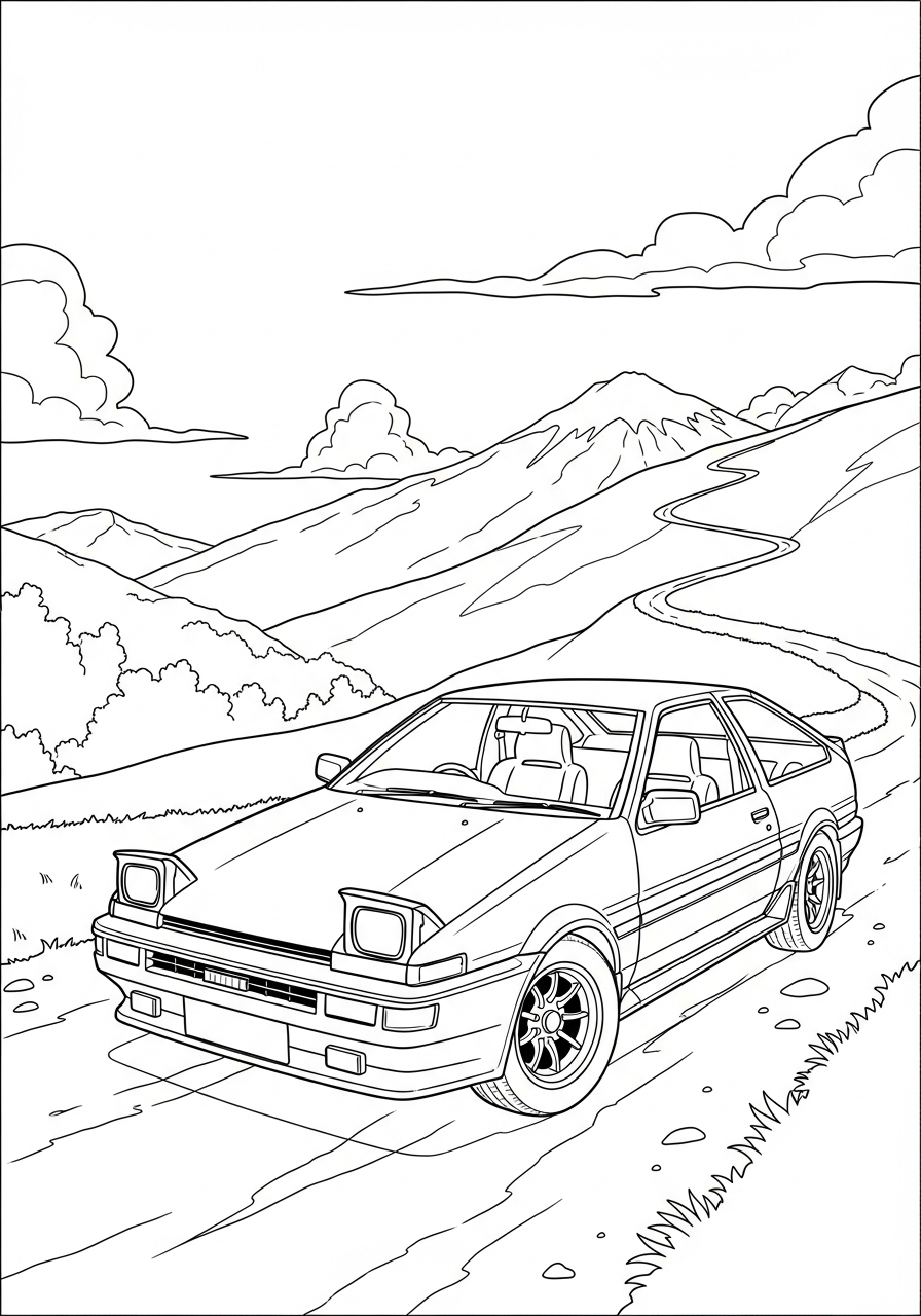 Toyota 15 Toyota da colorare pdf gratis