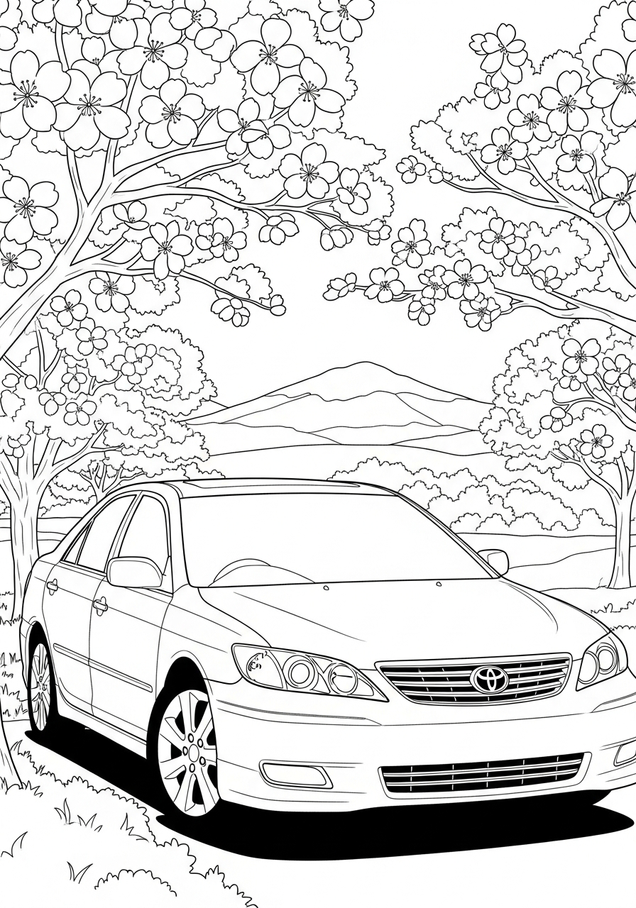 Toyota 14 disegno di Toyota da stampare e colorare 1