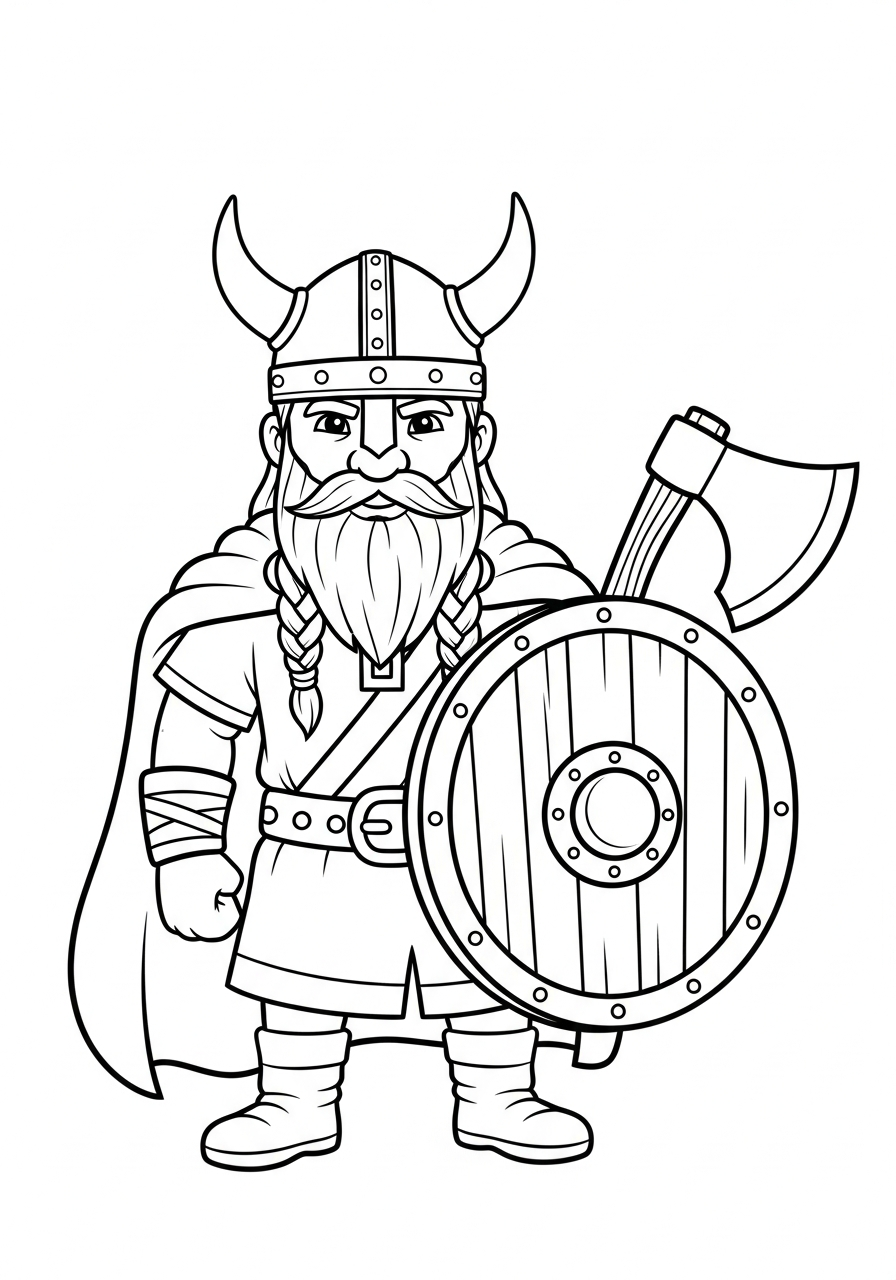 Vichingo 22 disegno di Vichingo da stampare e colorare