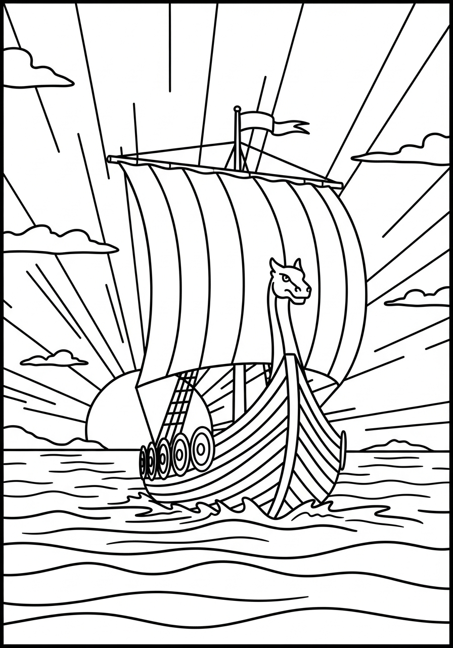 Vichingo 13 disegni Vichingo da colorare gratis 1