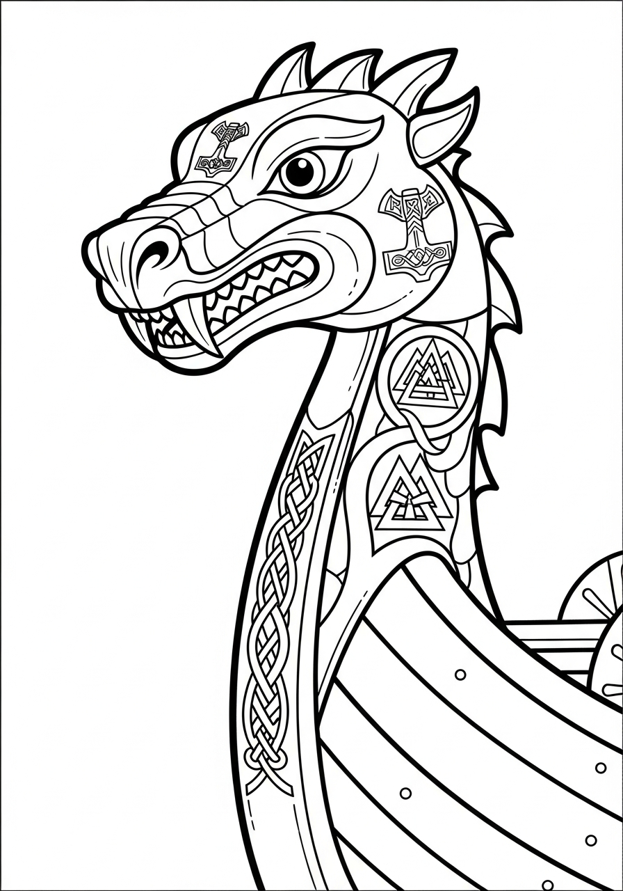 Vichingo 12 Vichingo disegni da colorare per bambini maschi