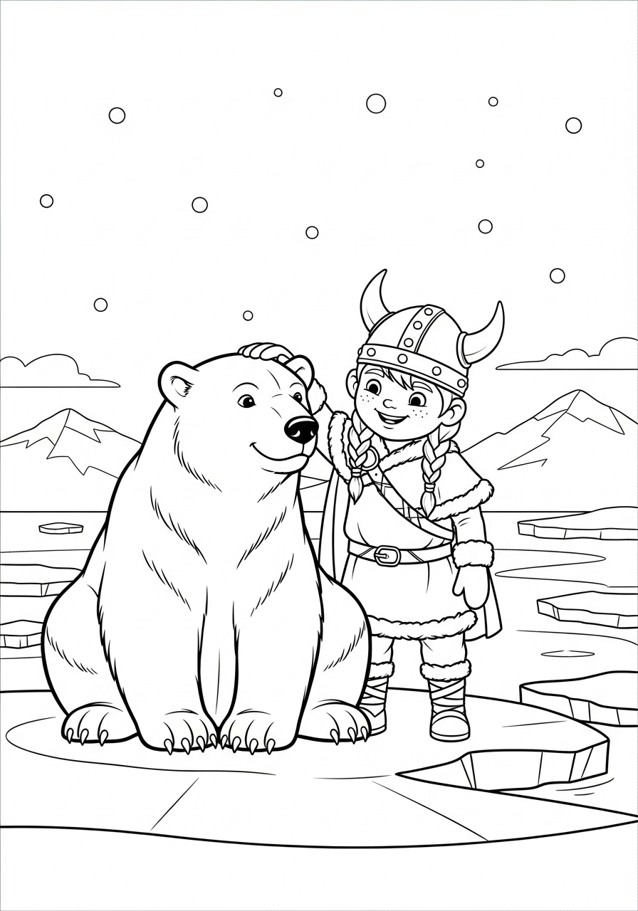 Vichingo 10 disegni facili di Vichingo da colorare