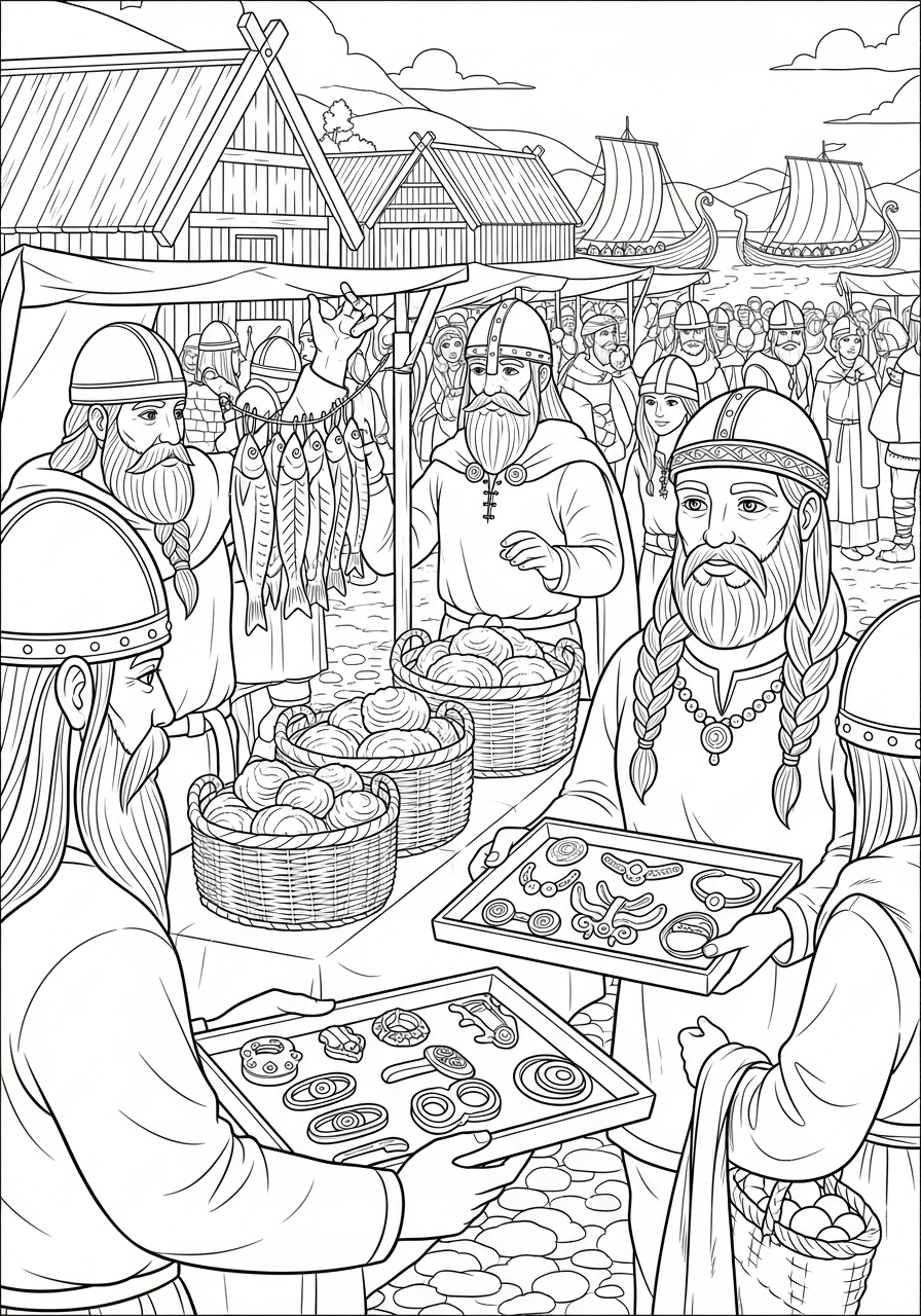 Vichingo 7 Vichingo da colorare