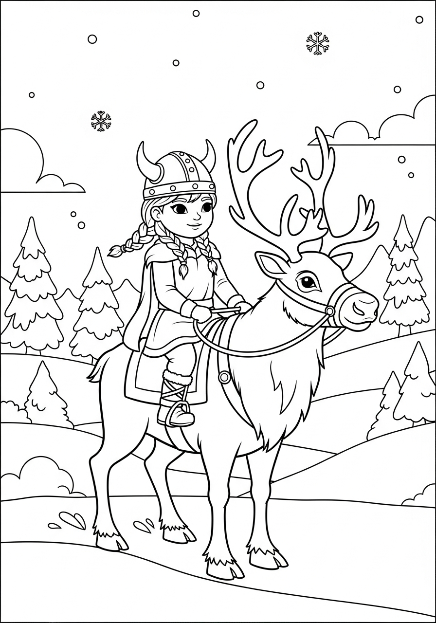 Vichingo 5 immagine da colorare Vichingo