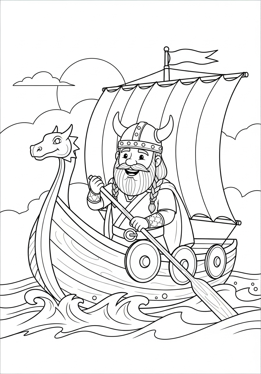 Vichingo 19 Vichingo da colorare e stampare pdf 1