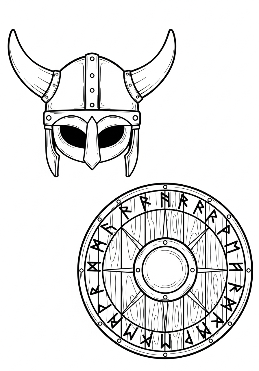 Vichingo 18 Vichingo disegni da colorare per bambini maschi 1