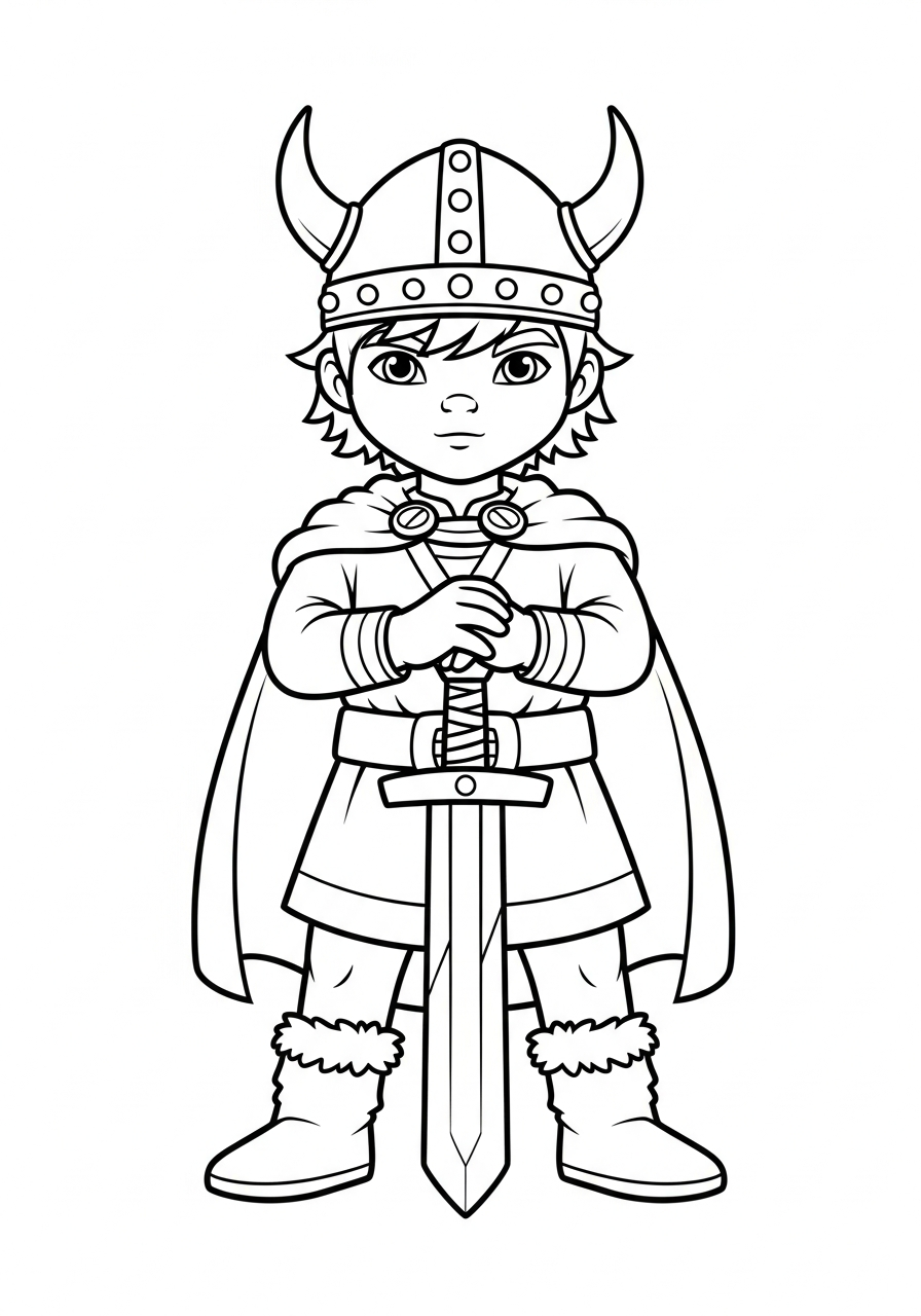 Vichingo 16 immagini da colorare di Vichingo