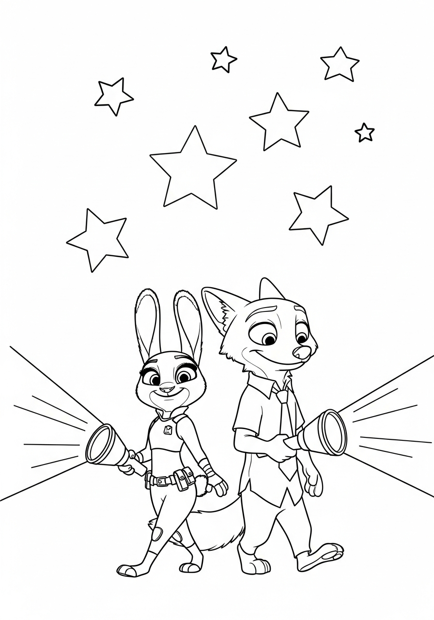 Zootropolis 2 disegni da colorare per bambini maschi