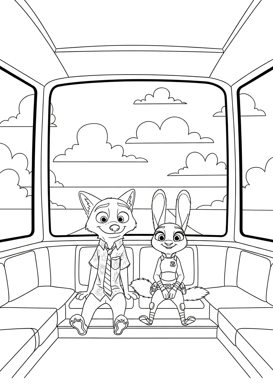 disegni da colorare gratis Zootropolis 2