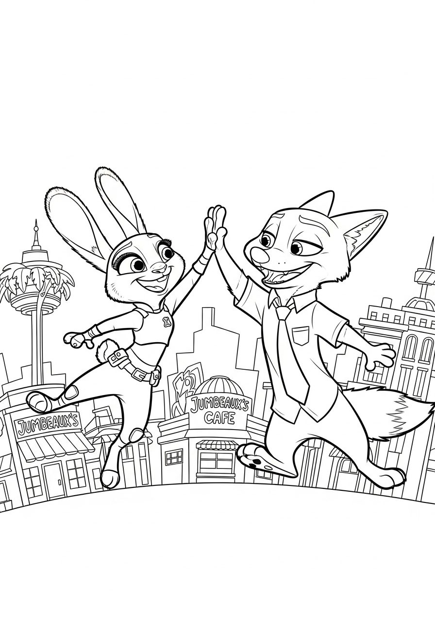 disegni da colorare Zootropolis 2
