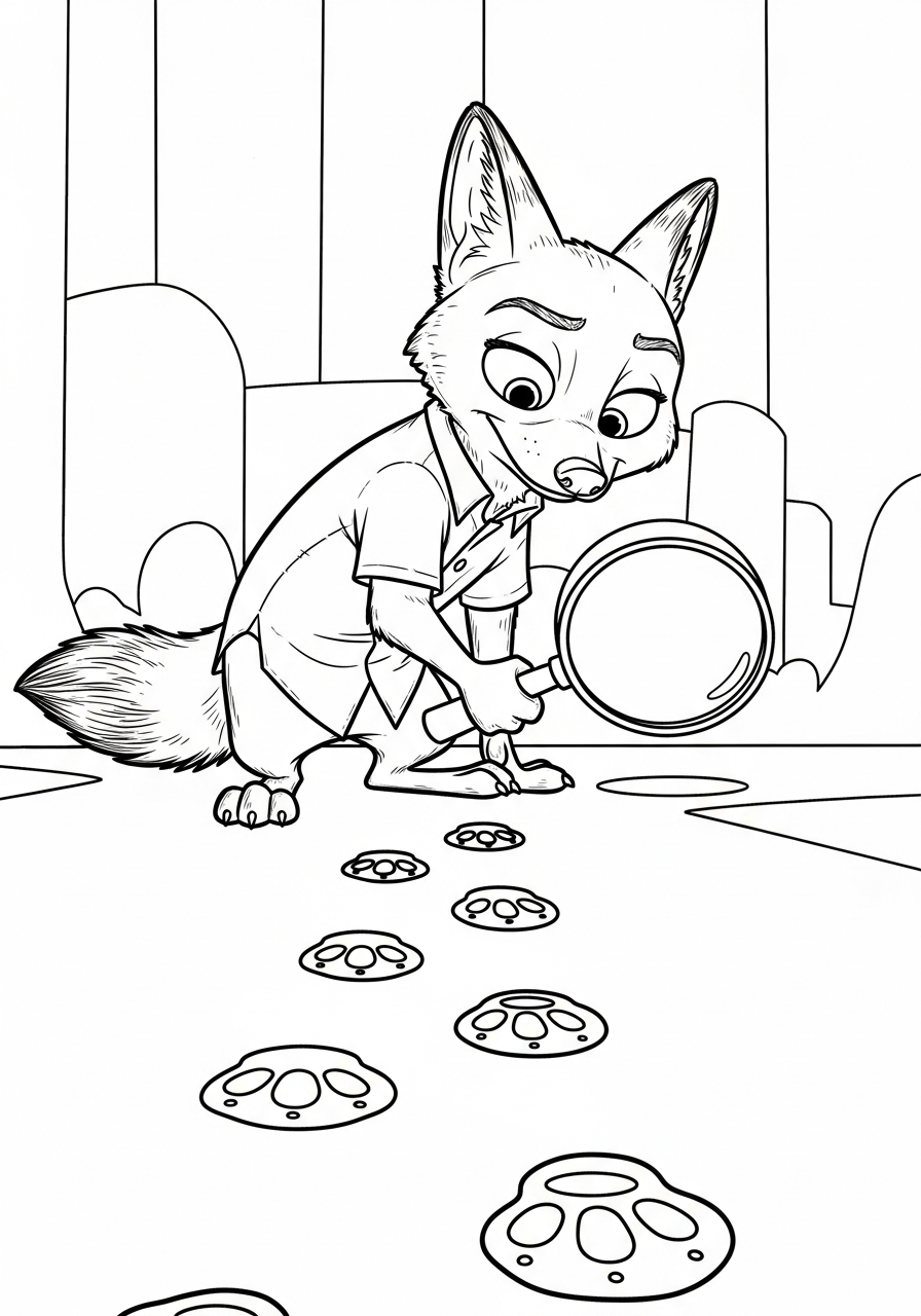 disegni Zootropolis 2 facili da colorare