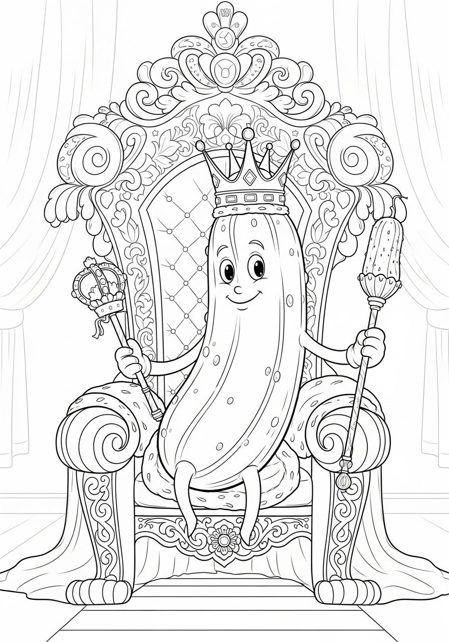 Sottaceto 10 disegni di sottaceto da colorare e stampare